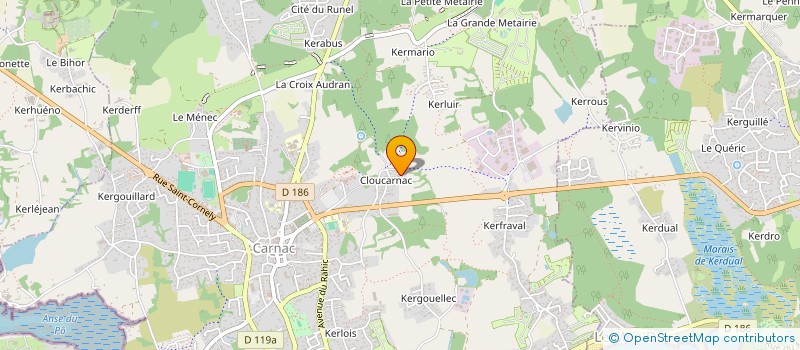 localisation de l'entreprise SCI RESIDENCE LES HAUTS DE LOPERHET 1  CARNAC