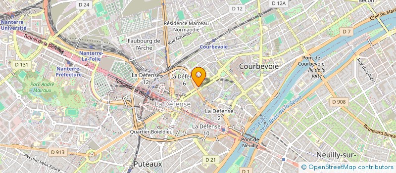 localisation de l'entreprise SCI RESIDENCE LES JARDINS DES PRINCES à COURBEVOIE