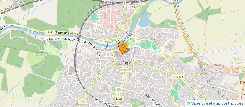 localisation de l'entreprise SCI RESIDENCE LES PENITENTS à DAX