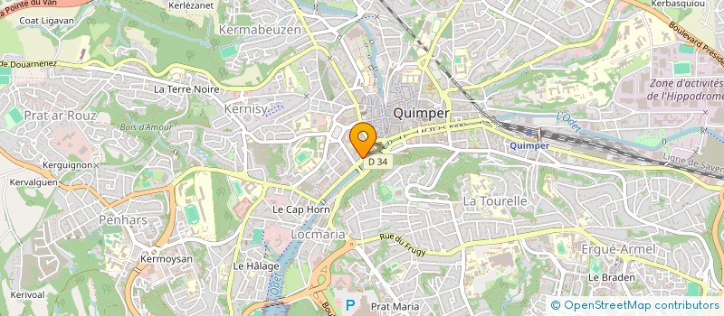 localisation de l'entreprise SCI RESIDENCE LES RIVES DU STEIR  QUIMPER