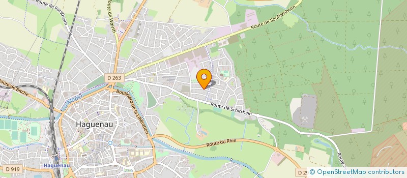 localisation de l'entreprise SCI RESIDENCE LES ROSES  HAGUENAU