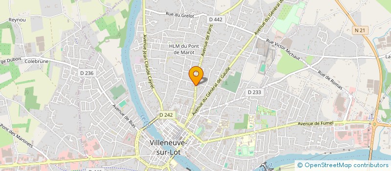 localisation de l'entreprise SCI RESIDENCE LES SALINES  VILLENEUVE-SUR-LOT