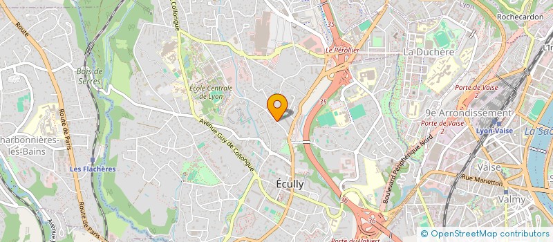 localisation de l'entreprise SCI RESIDENCE LES TAMARIS à ECULLY