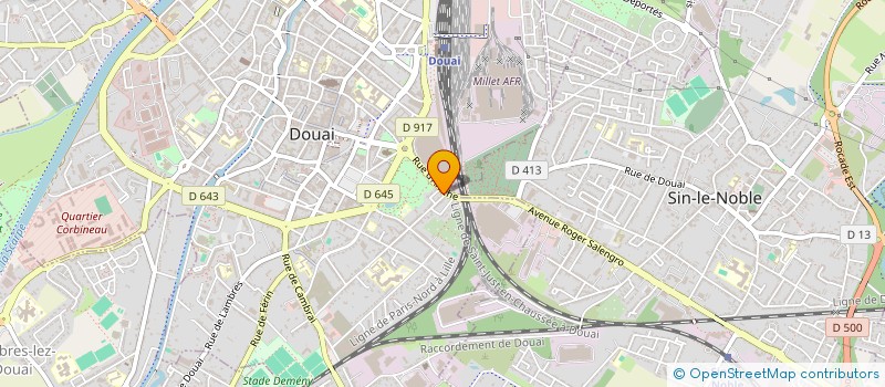 localisation de l'entreprise SCI RESIDENCE LES TILLEULS à DOUAI