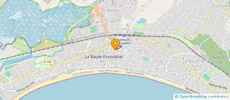 localisation de l'entreprise SCI RESIDENCE LES TROIS ORMEAUX  LA BAULE-ESCOUBLAC