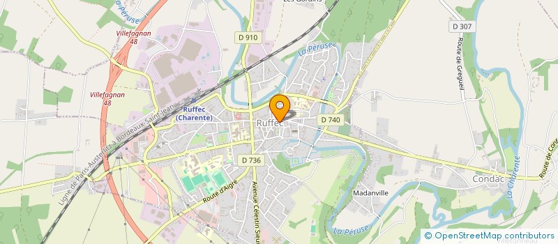 localisation de l'entreprise SCI RESIDENCE LONGCHAMPS à RUFFEC
