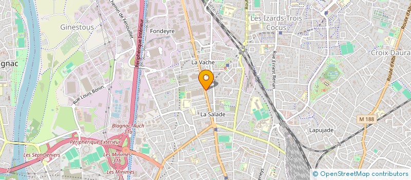 localisation de l'entreprise SCI RESIDENCE LOUXOR à TOULOUSE