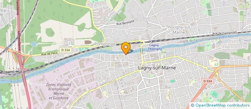 localisation de l'entreprise SCI RESIDENCE MARGUERITE  LAGNY-SUR-MARNE