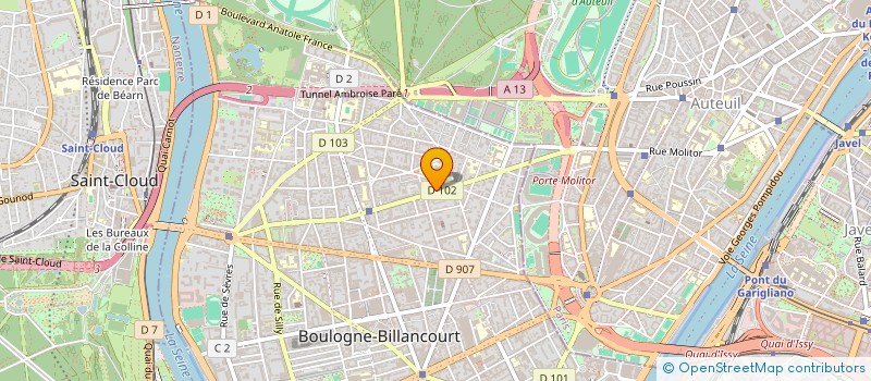 localisation de l'entreprise SCI RESIDENCE MATABIAU à BOULOGNE-BILLANCOURT