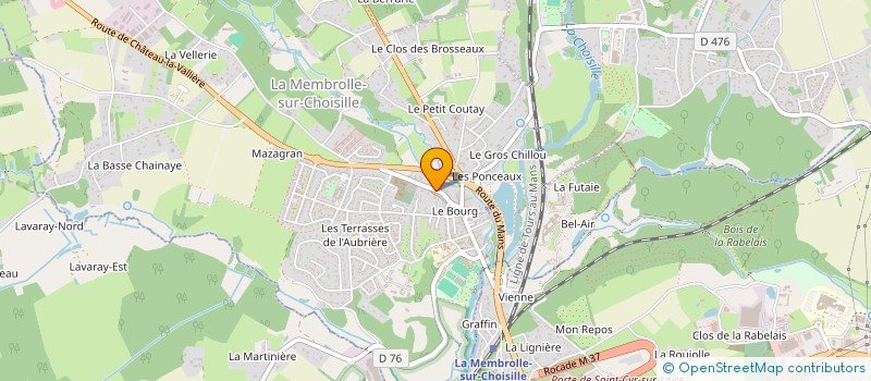 localisation de l'entreprise SCI RESIDENCE MAZAGRAN  LA MEMBROLLE-SUR-CHOISILLE