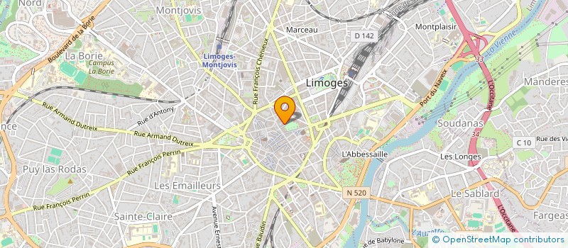 localisation de l'entreprise SCI RESIDENCE NOTRE DAME à LIMOGES