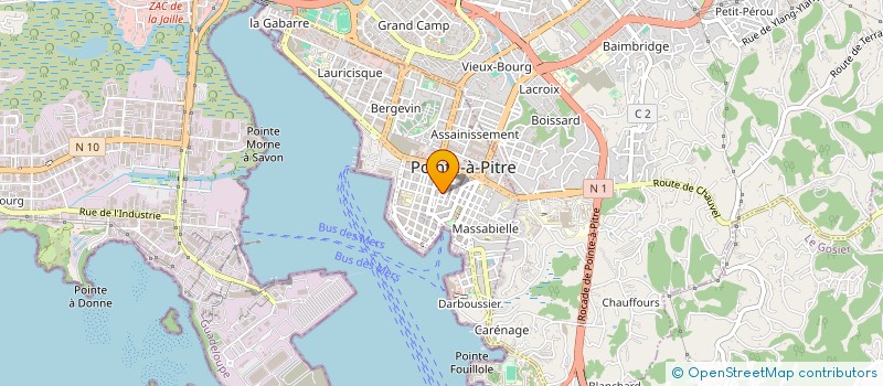 localisation de l'entreprise SCI RESIDENCE NOZIERES  POINTE-A-PITRE