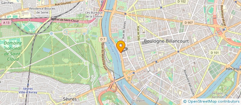 localisation de l'entreprise SCI RESIDENCE NUGHES à BOULOGNE-BILLANCOURT