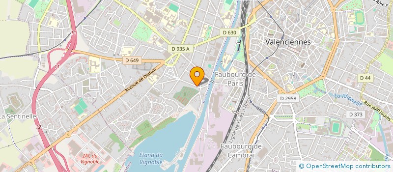 localisation de l'entreprise SCI RESIDENCE OLIVIER  VALENCIENNES