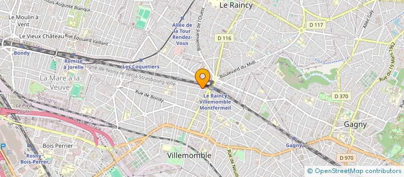 localisation de l'entreprise SCI RESIDENCE PALATINE à VILLEMOMBLE