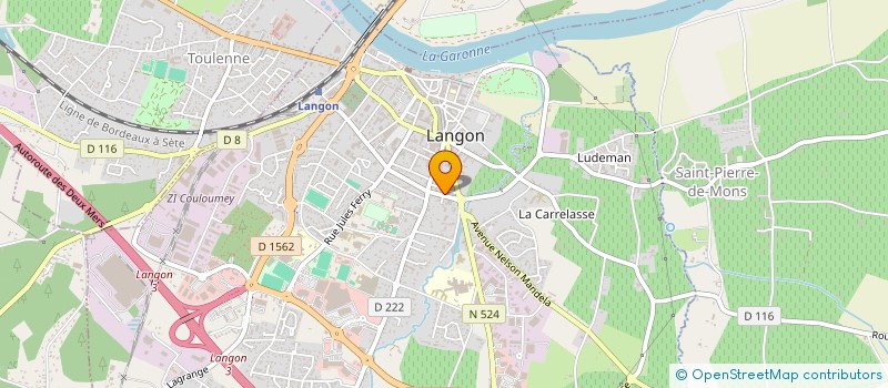 localisation de l'entreprise SCI RESIDENCE PAPON à LANGON