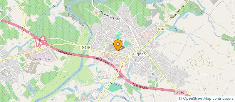 localisation de l'entreprise SCI  RESIDENCE PHILIPPE  GIGNAC