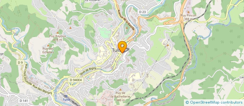 localisation de l'entreprise SCI RESIDENCE RIVE GAUCHE  TULLE