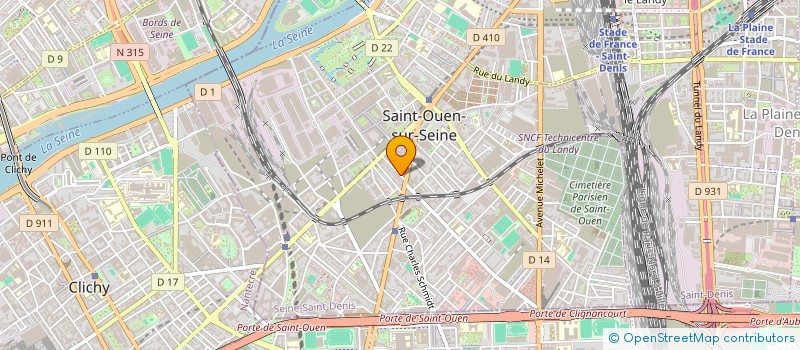 localisation de l'entreprise SCI RESIDENCE SAINT OUEN à SAINT-OUEN-SUR-SEINE