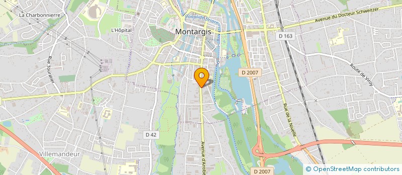 localisation de l'entreprise SCI RESIDENCE SAINT ROCH  MONTARGIS