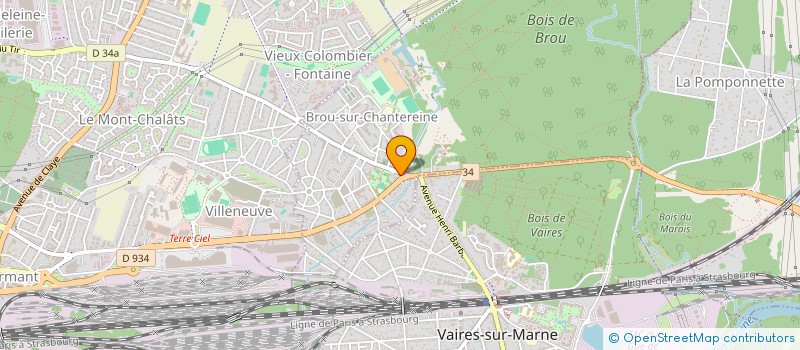 localisation de l'entreprise SCI RESIDENCE SENECHAL à BROU-SUR-CHANTEREINE