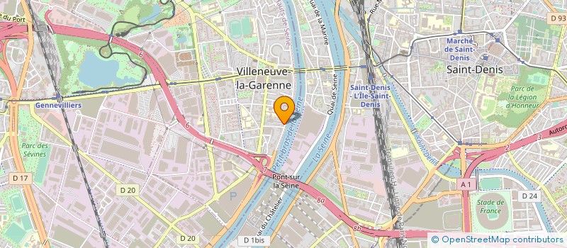 localisation de l'entreprise SCI RESIDENCE SISLEY  VILLENEUVE-LA-GARENNE