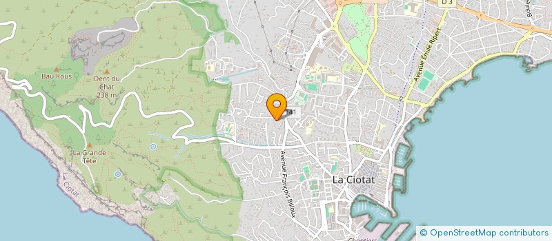 localisation de l'entreprise SCI RESIDENCE ST JEAN  LA CIOTAT