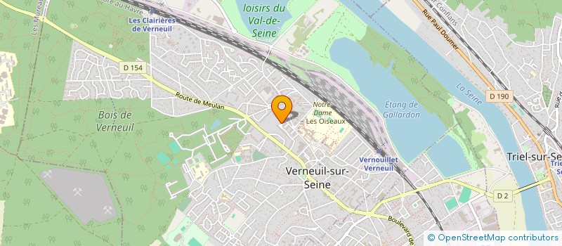 localisation de l'entreprise SCI RESIDENCE TAMARIS  VERNEUIL-SUR-SEINE