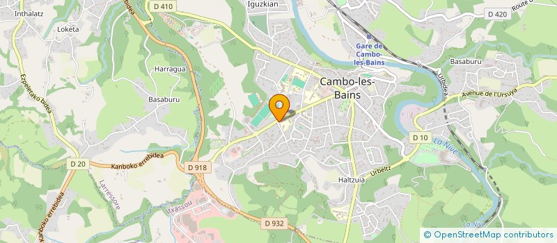 localisation de l'entreprise SCI RESIDENCE URKIAK  CAMBO-LES-BAINS