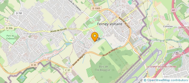 localisation de l'entreprise SCI RESIDENCE VOLTAIRE AC 78 à FERNEY-VOLTAIRE