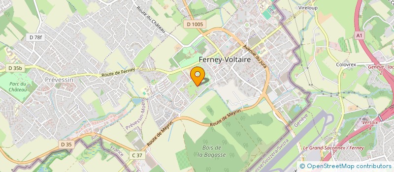 localisation de l'entreprise SCI RESIDENCE VOLTAIRE DA à FERNEY-VOLTAIRE
