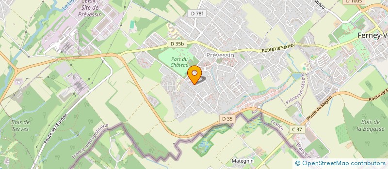 localisation de l'entreprise SCI RESIDENCE VOLTAIRE DB à PREVESSIN-MOENS