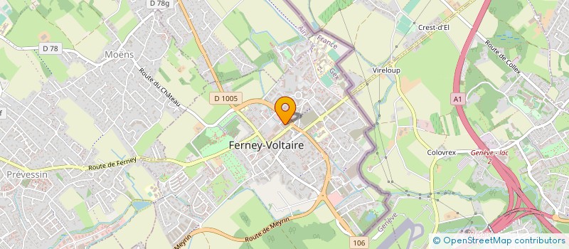 localisation de l'entreprise SCI RESIDENCE VOLTAIRE EC à FERNEY-VOLTAIRE
