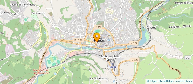 localisation de l'entreprise SCI RESIDENCES 2000  FIGEAC