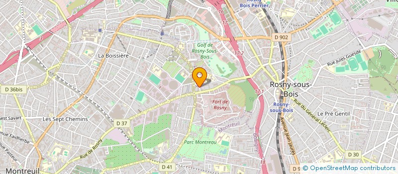 localisation de l'entreprise SCI RESIDENCES à ROSNY-SOUS-BOIS