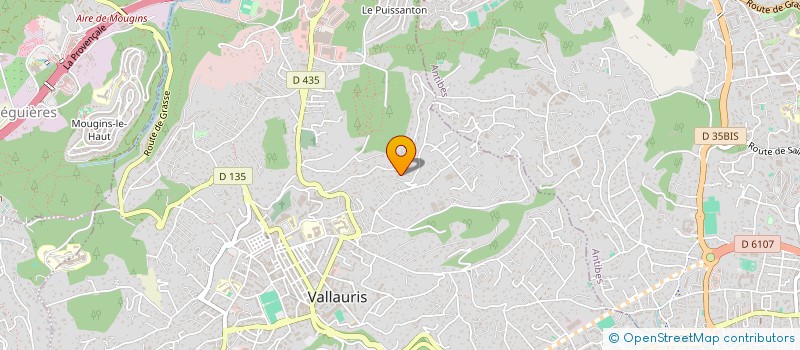 localisation de l'entreprise SCI RESIDENCES DE LA ROSERAIE à VALLAURIS
