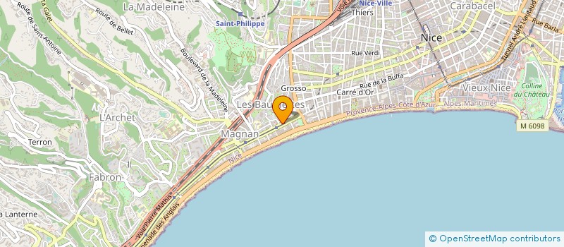 localisation de l'entreprise SCI RESIDENCES DU PARC DE LAVAL LEVENS à NICE