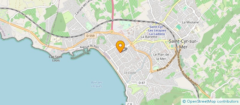 localisation de l'entreprise SCI RESO'IMMO à SAINT-CYR-SUR-MER