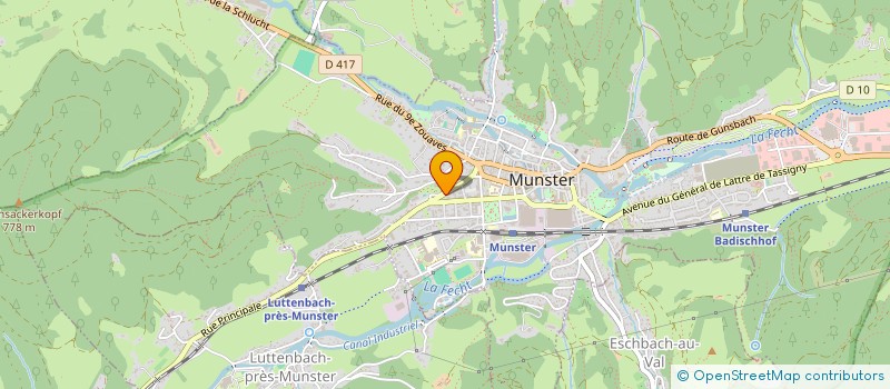 localisation de l'entreprise SCI RESONANCE  MUNSTER