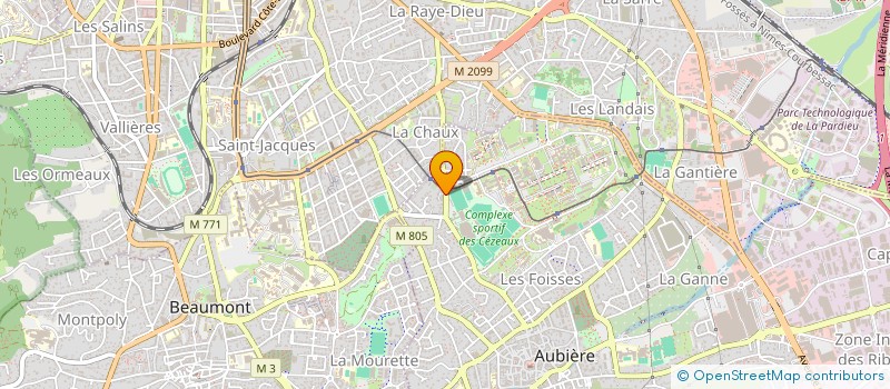 localisation de l'entreprise SCI RESONANCES  AUBIERE