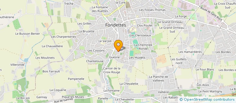 localisation de l'entreprise SCI RESONANCES à FONDETTES