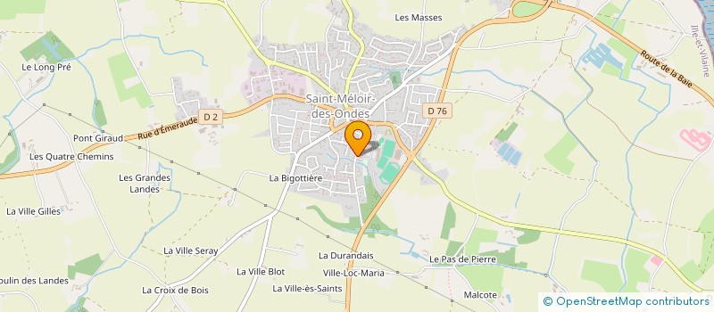 localisation de l'entreprise SCI RESTIREL GUERIN  SAINT-MELOIR-DES-ONDES