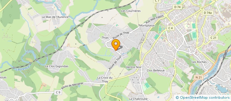 localisation de l'entreprise SCI RESTOUEIX à ISLE