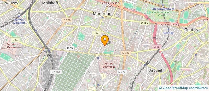 localisation de l'entreprise SCI RETI  MONTROUGE
