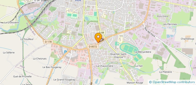 localisation de l'entreprise SCI RETIER 2005  VITRE