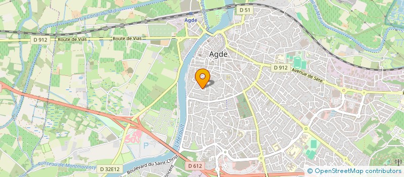 localisation de l'entreprise SCI RETOF  AGDE