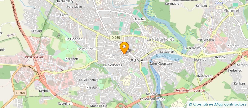 localisation de l'entreprise SCI RETRED à AURAY