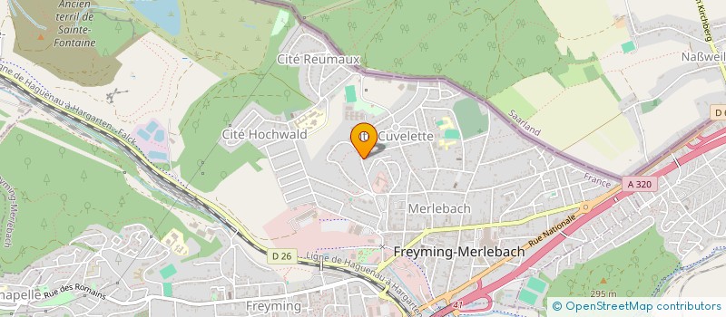 localisation de l'entreprise SCI REUMAUX  FREYMING-MERLEBACH