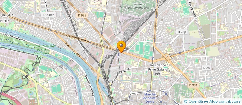 localisation de l'entreprise SCI REV à SAINT-DENIS