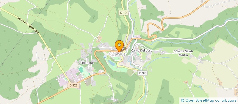 localisation de l'entreprise SCI REV  CAYLUS